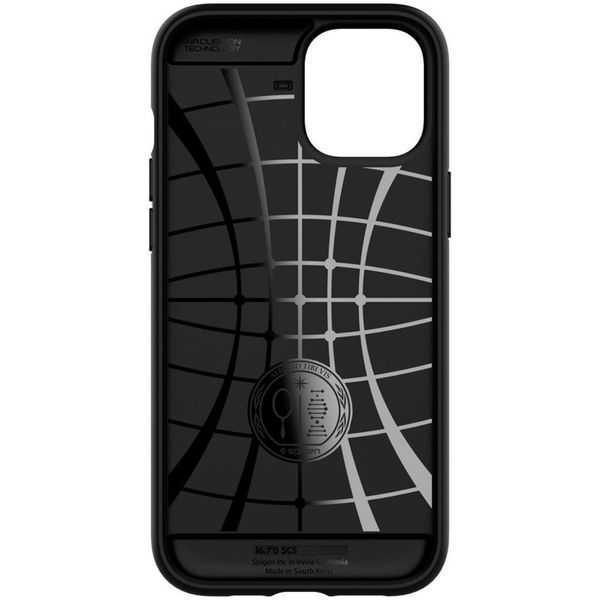 Spigen Slim Armor CS Backcover iPhone 12 (Pro) - Zwart