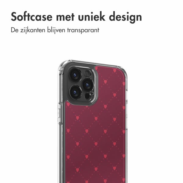 imoshion Design hoesje Apple iPhone 12 (Pro) - Crush Check Coral Dust