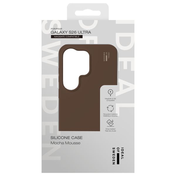 iDeal of Sweden Silicone Case met MagSafe Samsung Galaxy S26 Ultra - Mocha Mousse