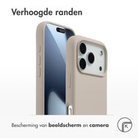 Accezz Liquid Silicone Backcover met MagSafe Apple iPhone 17 Pro - Stone