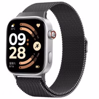 imoshion Milanees magnetisch bandje Xiaomi Smart Band 9 / 8 Pro / Redmi Watch 6 / 5 / 4 - Zwart