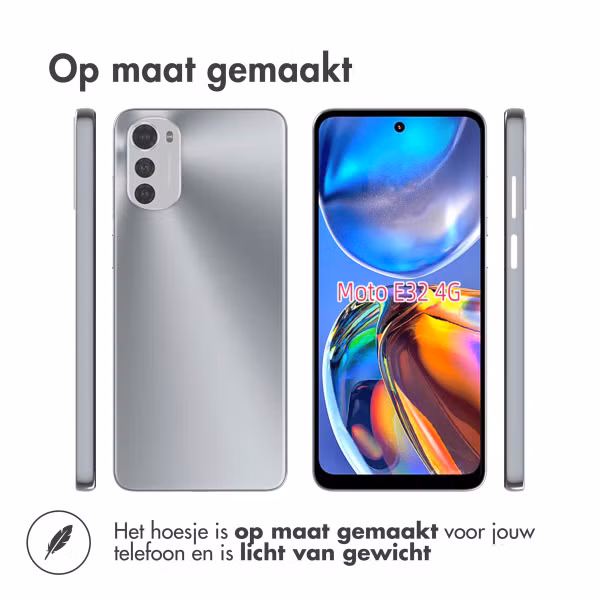 Accezz Clear Backcover Motorola Moto E32 / E32s - Transparant