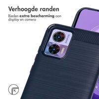 imoshion Brushed Backcover Motorola Edge 30 Neo - Donkerblauw