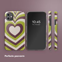 Selencia Vivid Backcover Apple iPhone 11 - Double Hearts Plum Fern