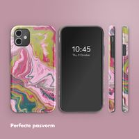 Selencia Vivid Backcover Apple iPhone 11 - Marble Pink