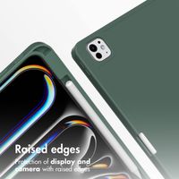 Accezz Smart Silicone Book Case Apple iPad Pro 13 (2025) M5 / (2024) M4 - Dark Green