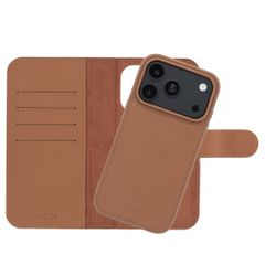 Accezz Edge Uitneembare Bookcase met MagSafe Apple iPhone 18 Pro / 17 Pro - Bruin
