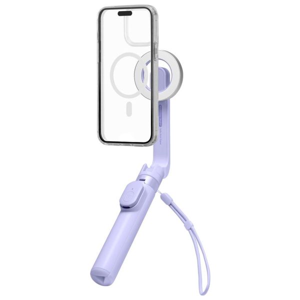 Spigen MagSafe Tripod Selfie Stick - met afstandsbediening - Universeel - 74CM - Lavender