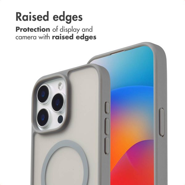 imoshion Colour Guard Back Cover with MagSafe Apple iPhone 15 Pro Max - Grey