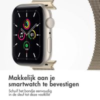 imoshion Milanees magnetisch bandje Apple Watch Series 1-9 / SE - 38/40/41 mm / Series 10 - 42 mm - Maat S - Sterrenlicht