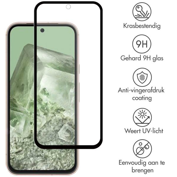 Accezz Gehard Glas Full Cover Screenprotector Google Pixel 8a - Transparant