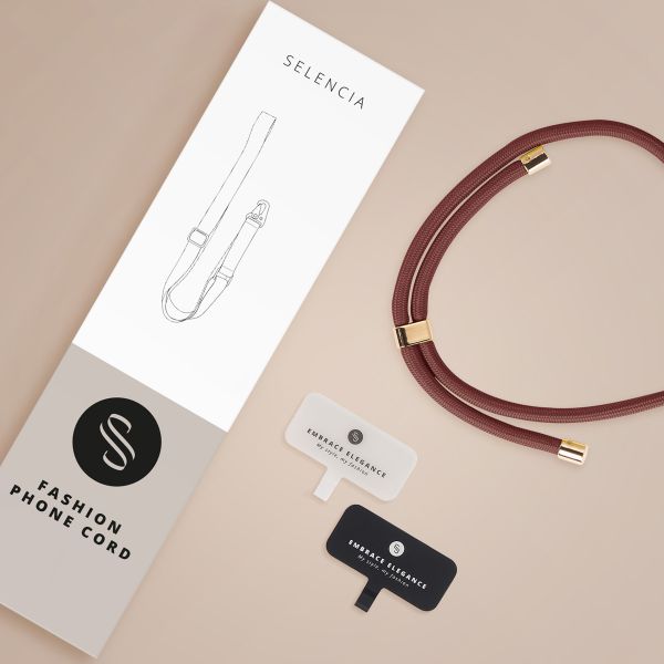 Selencia Universeel telefoonkoord - Terracotta