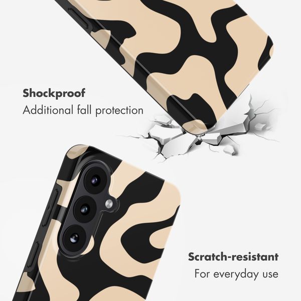Selencia Vivid Back Cover Samsung Galaxy S26 - Art Wave Black