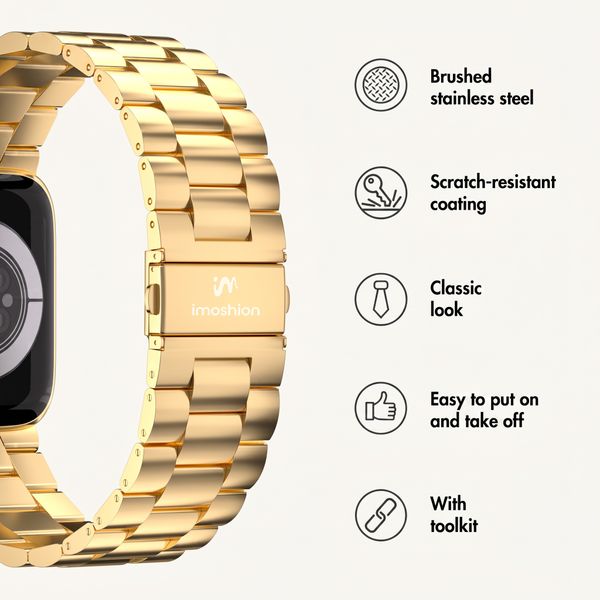 imoshion Steel strap Apple Watch | 44/45/46/49 mm - Gold