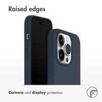 Accezz Liquid Silicone Back Cover with MagSafe Apple iPhone 14 Pro - Dark Blue