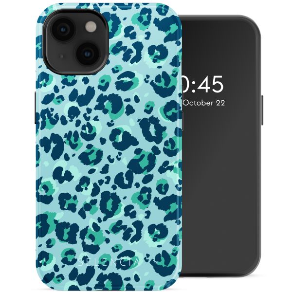 Selencia Vivid Tough Backcover met MagSafe iPhone 14 - Wild Spots Light Blue