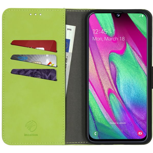 imoshion Uitneembare 2-in-1 Luxe Bookcase Samsung Galaxy A40 - Groen