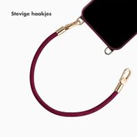 Selencia Universeel Polskoord met 2 haken - Bold Burgundy
