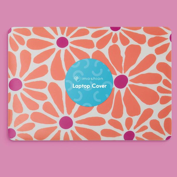 imoshion Design Laptop Cover Apple MacBook Pro 16 inch (2021 / 2023 M3 chip / 2024 M4 chip) - Orange Flower Connect