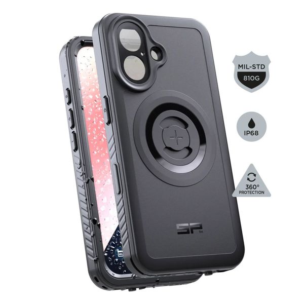 SP Connect Xtreme Series - Telefoonhoes iPhone 16 - Zwart