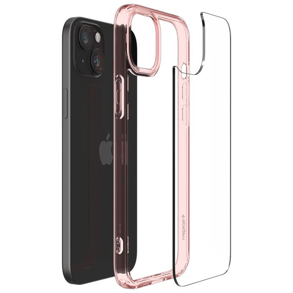 Spigen Ultra Hybrid Backcover iPhone 15 - Rose Crystal