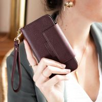 Selencia Llyr 2-in-1 Uitneembare Slang Bookcase Apple iPhone 13 Pro - Donkerrood