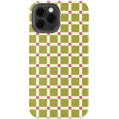 Selencia Vivid Backcover Apple iPhone 12 - Check This Olive