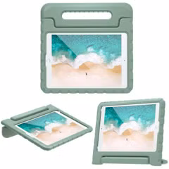 imoshion Kidsproof Backcover met handvat Apple iPad 9 (2021) 10.2 inch / iPad 8 (2020) 10.2 inch / iPad 7 (2019) 10.2 inch - Olive Green