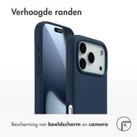 Accezz Liquid Silicone Backcover met MagSafe Apple iPhone 17 Pro - Donkerblauw