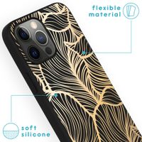 imoshion Design hoesje Apple iPhone 13 Pro Max - Bladeren / Zwart