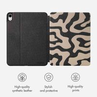Selencia Vivid Tablet Case Apple iPad 11 (2025) 11 inch A16 / iPad 10 (2022) 10.9 inch - Art Wave Black