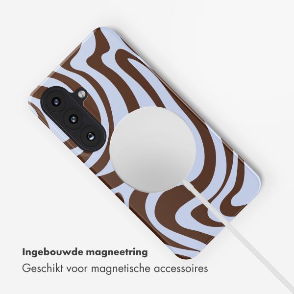 Selencia Vivid Backcover met MagSafe Samsung Galaxy S26 - Dream Swirl Chocolate