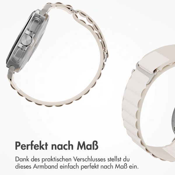 Accezz Nylon Alpine bandje Samsung Galaxy Watch Ultra 2 (2026) / Ultra (2024/2025) - Sterrenlicht