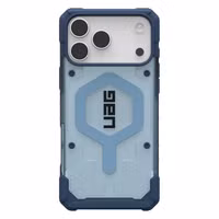 UAG Pathfinder Clear MagSafe Backcover met Lanyard Apple iPhone 17 Pro Max - Clear / Blue Lanyard