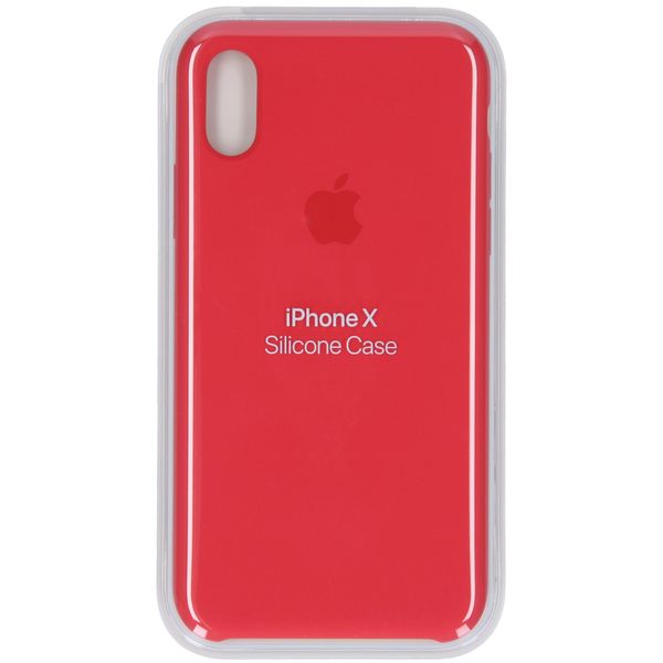Apple Silicone Backcover Apple iPhone X - Red Raspberry