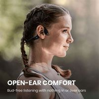 Shokz OpenRun - Standaard maat - Open-Ear draadloze oordopjes - Bone conduction - Zwart