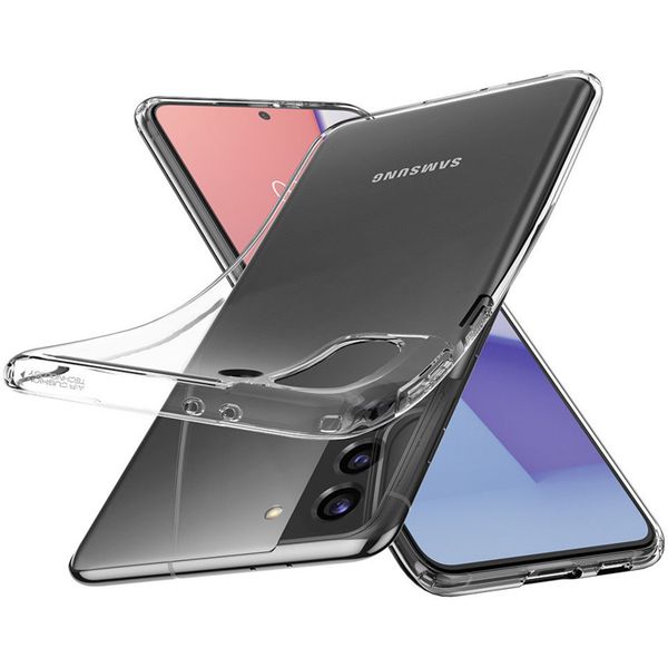 Spigen Crystal Flex Backcover Samsung Galaxy S21 - Transparant