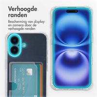 imoshion Softcase Backcover met pasjeshouder Apple iPhone 16 - Transparant