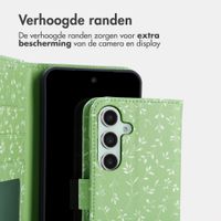 imoshion Design Bookcase Samsung Galaxy S25 - Green Flowers