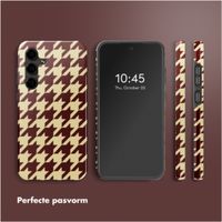 Selencia Vivid Backcover Samsung Galaxy S24 FE - Pied-de-Poule