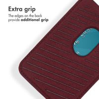 Accezz Leather Card Holder - Compatible with MagSafe and Qi2 - Heath Purple