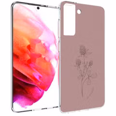 imoshion Design hoesje Samsung Galaxy S21 FE - Floral Pink
