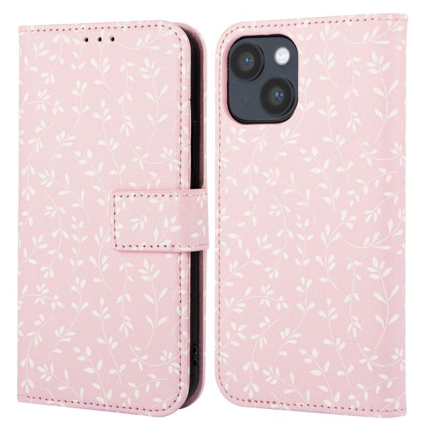 imoshion Design Bookcase iPhone 14 - Pink Bazaar Flowers