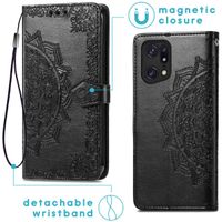 imoshion Mandala Bookcase Oppo Find X5 5G - Zwart