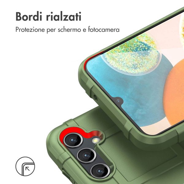 imoshion Rugged Shield Backcover Samsung Galaxy A14 (5G/4G) - Donkergroen