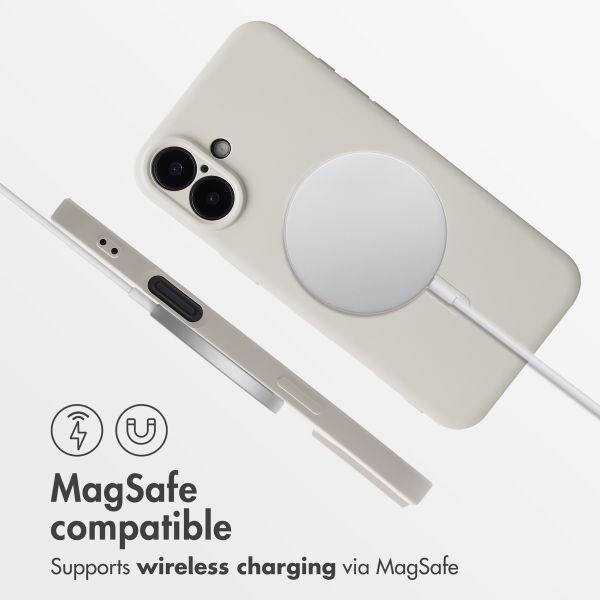 imoshion Colour Back Cover with MagSafe Apple iPhone 16 Plus - Beige