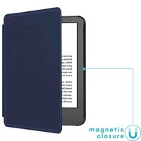imoshion Slim Hard Case Bookcase Amazon Kindle (2024) / Amazon Kindle (2022) 11th gen - Donkerblauw