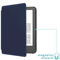 imoshion Slim Hard Case Sleepcover Amazon Kindle (2024) / Amazon Kindle (2022) 11th gen - Donkerblauw