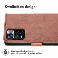 imoshion Luxe Bookcase Xiaomi Redmi Note 11 Pro - Bruin