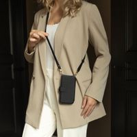 Selencia Riva Bookcase met MagSafe en Koord Apple iPhone 14 / 13 - Zwart